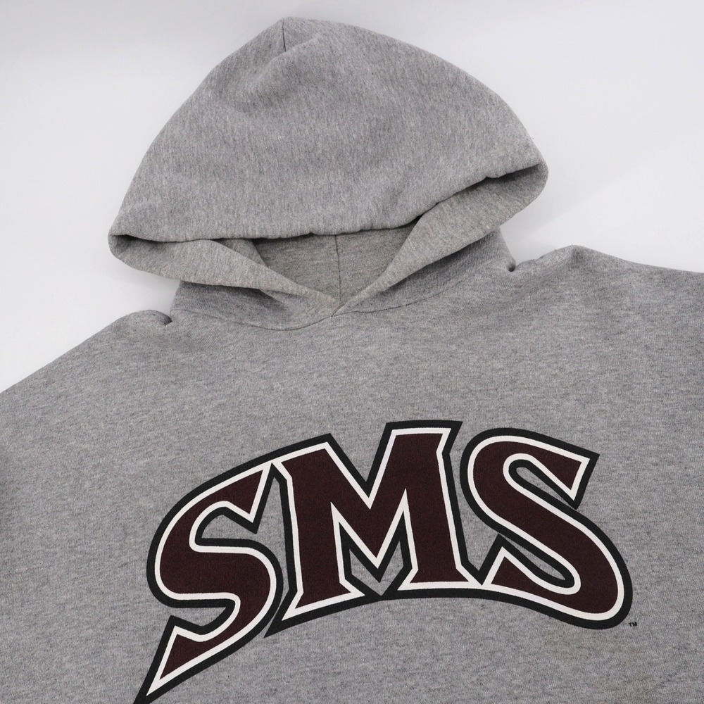 Vintage Jansport SMS Southwest Missouri State Hoodie Gray Mens Large USA